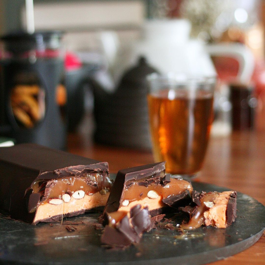 Homemade Snickers bar
