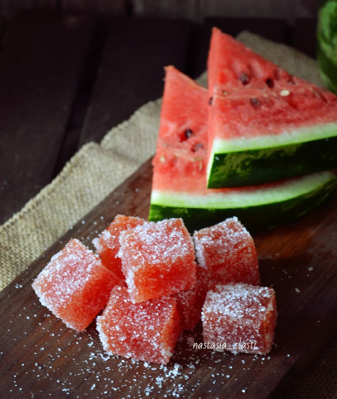 Watermelon jelly sweets